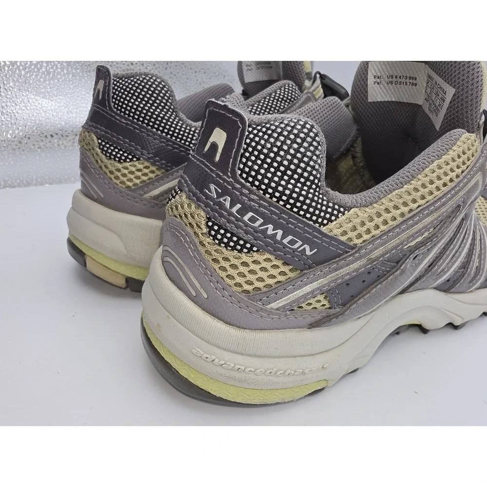 Salomon XA Comp 3 Women's Trail Running Shoes - Gray & Yellow Size 7.5